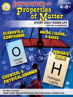cover image of Jumpstarters for Properties of Matter